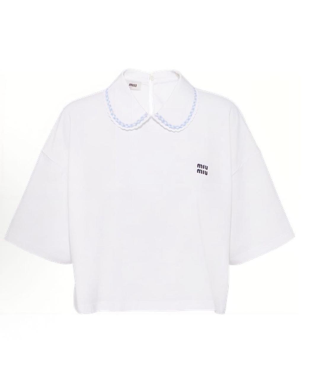 MIU MIU Белая хлопковая блузы, фото 1