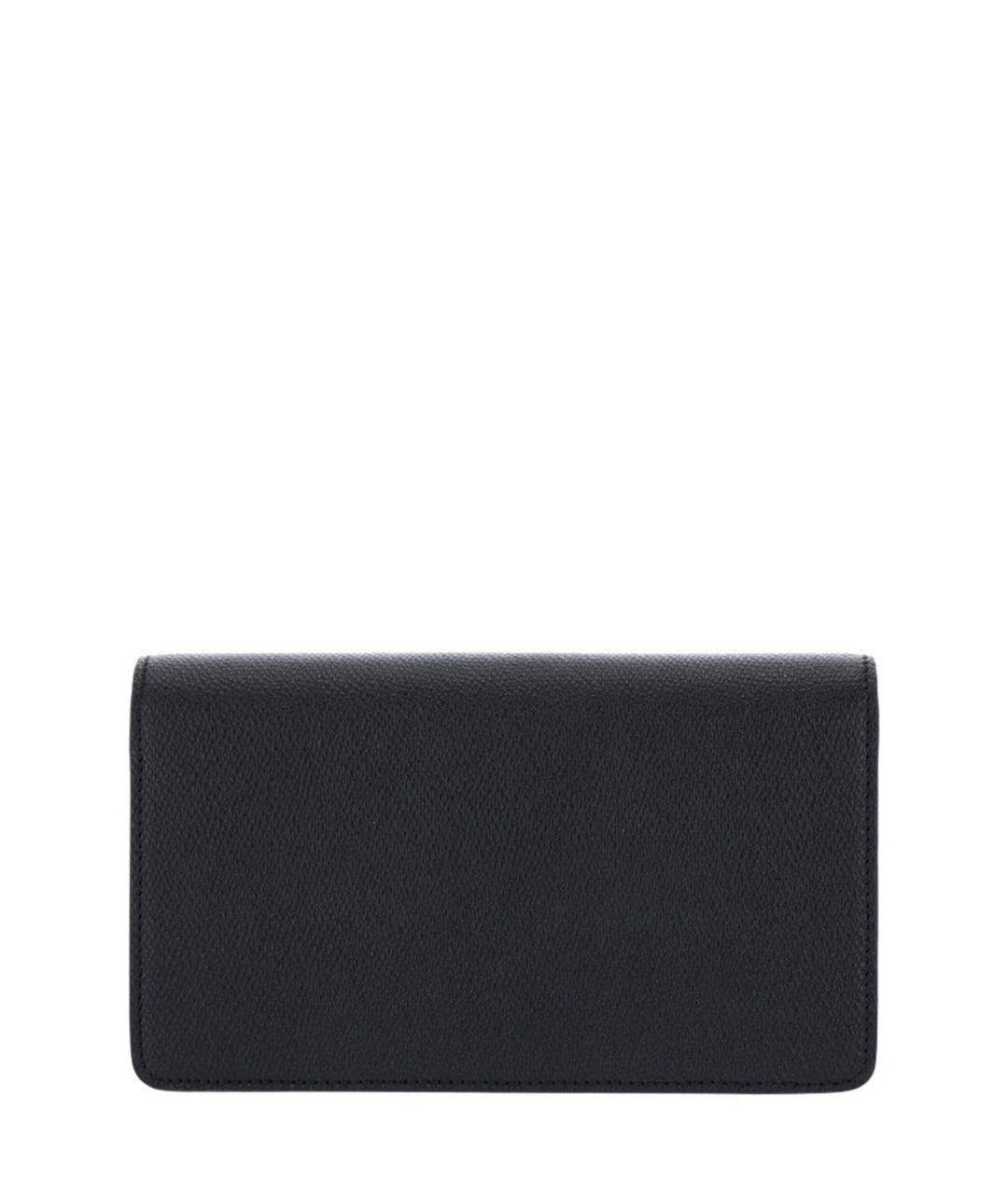 VALENTINO Черная кожаная сумка через плечо, фото 3