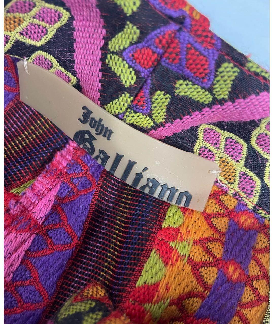 JOHN GALLIANO Мульти брюки широкие, фото 3