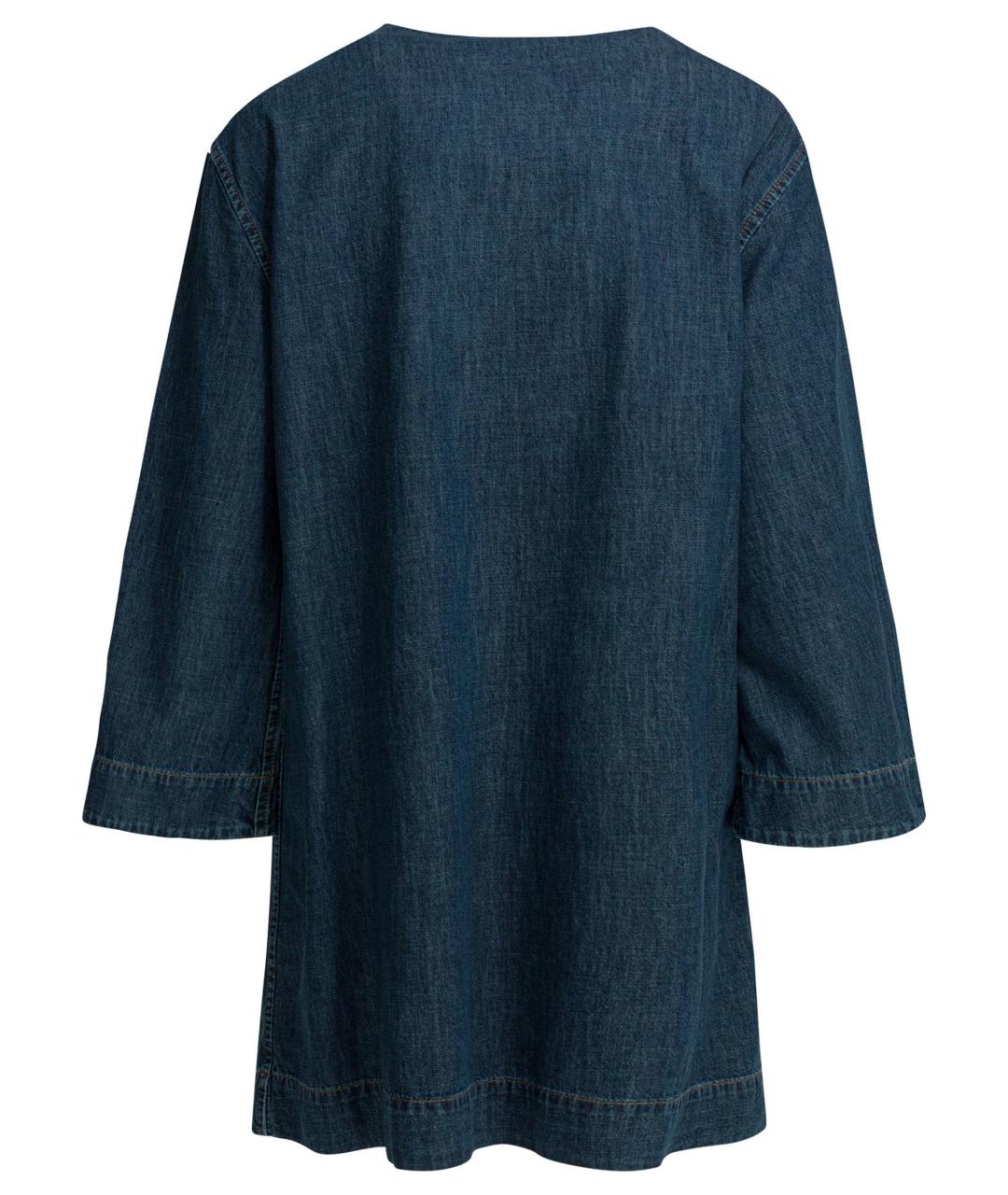 VALENTINO Синее хлопковое платье, фото 2