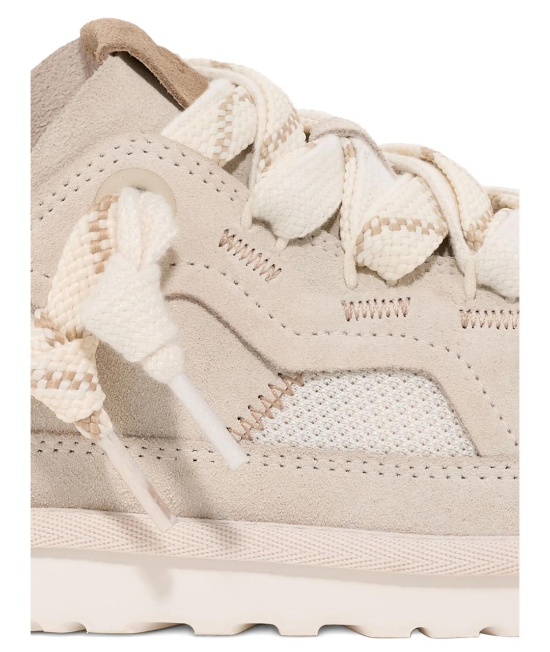 UGG AUSTRALIA Бежевые кожаные кроссовки, фото 2