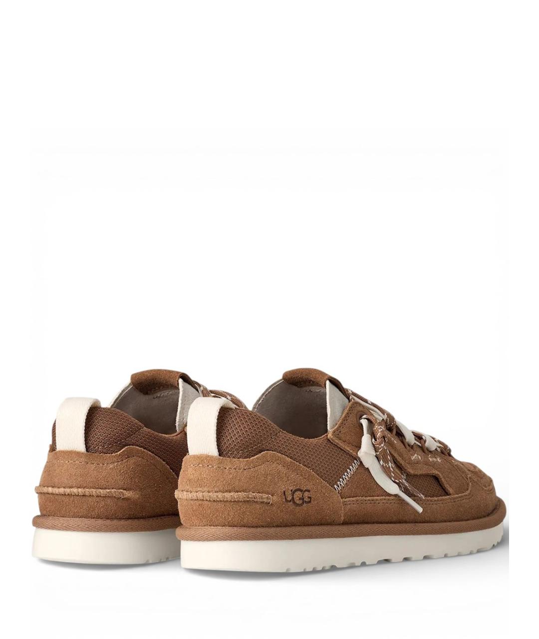 UGG AUSTRALIA Коричневые замшевые низкие кроссовки / кеды, фото 3