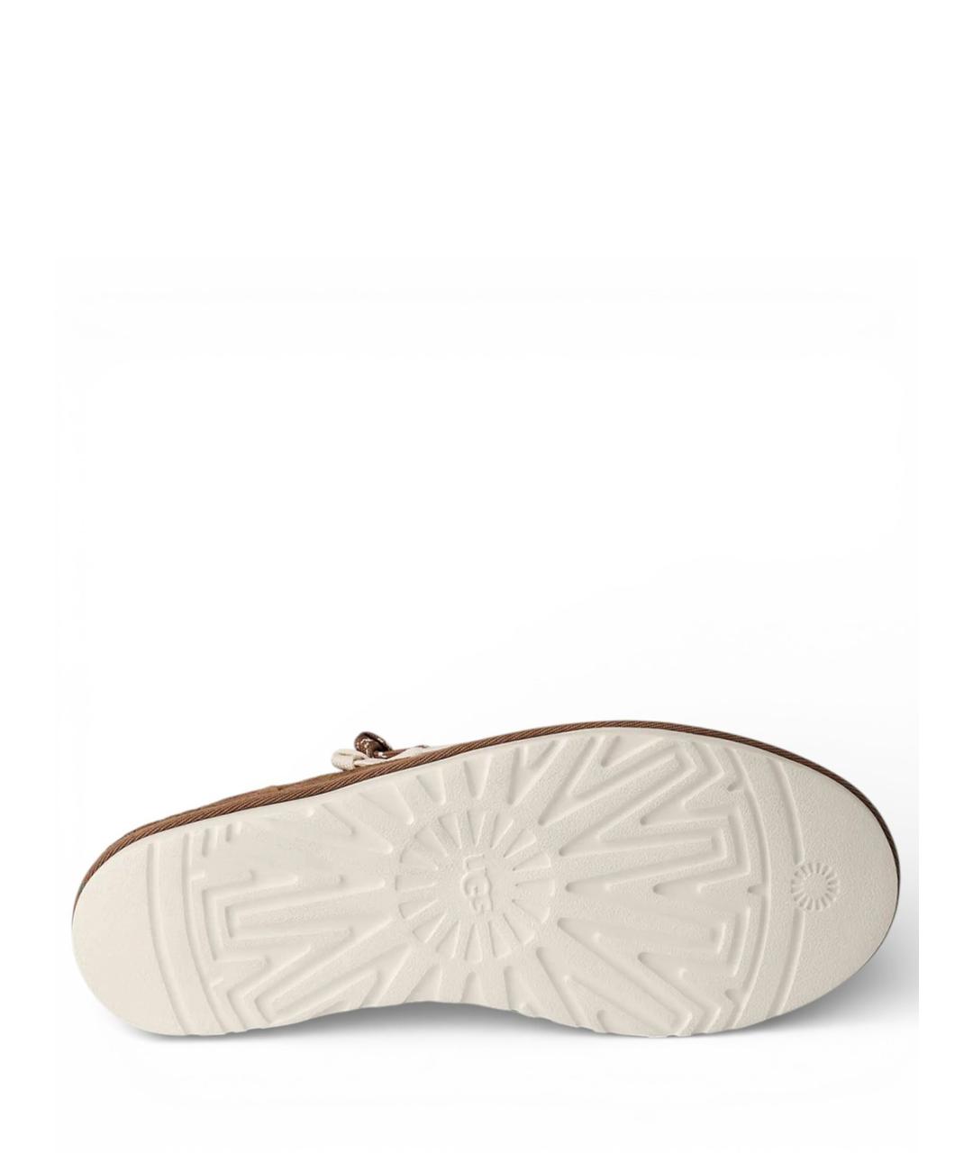 UGG AUSTRALIA Коричневые замшевые низкие кроссовки / кеды, фото 6