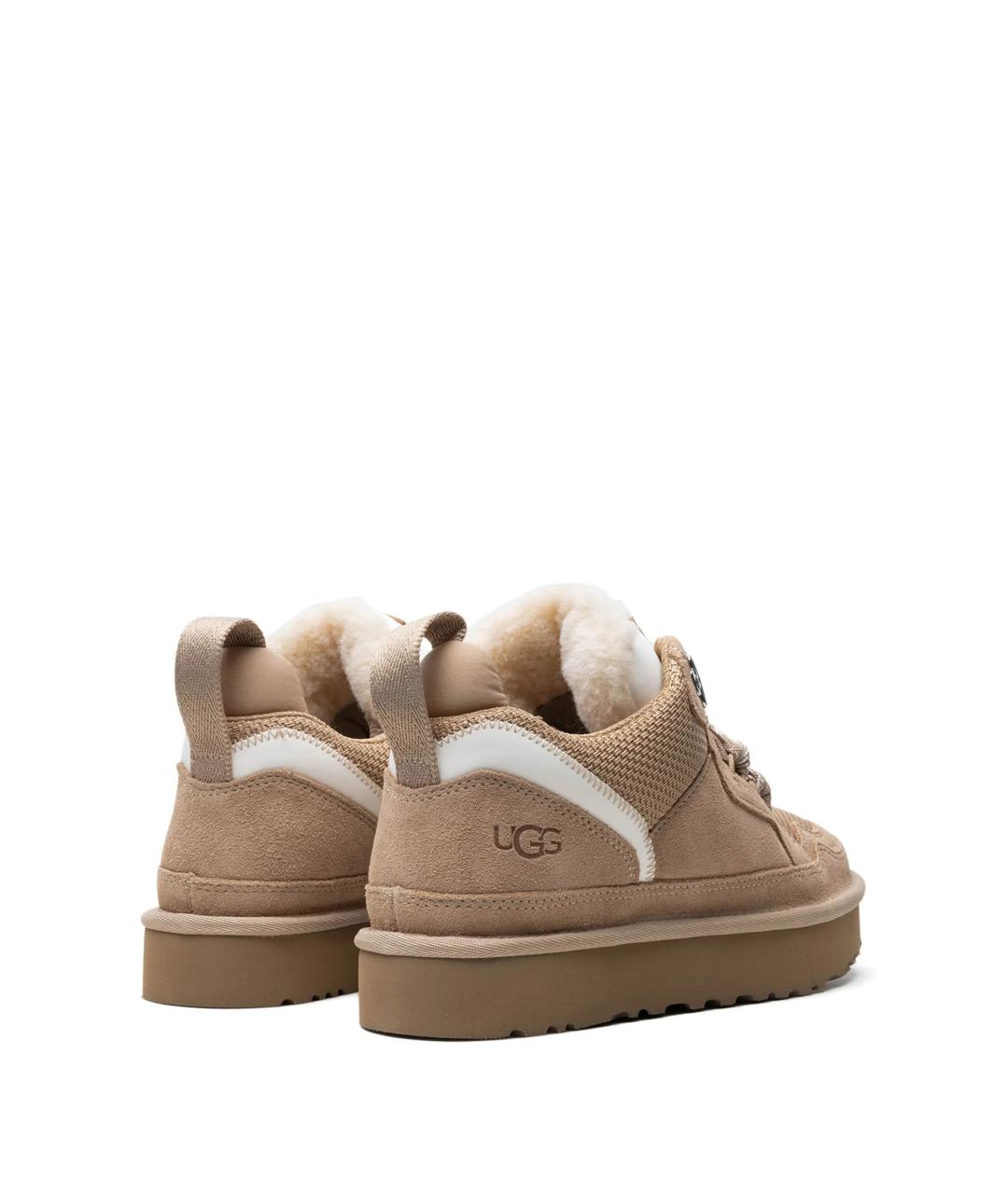 UGG AUSTRALIA Бежевые замшевые кроссовки, фото 4
