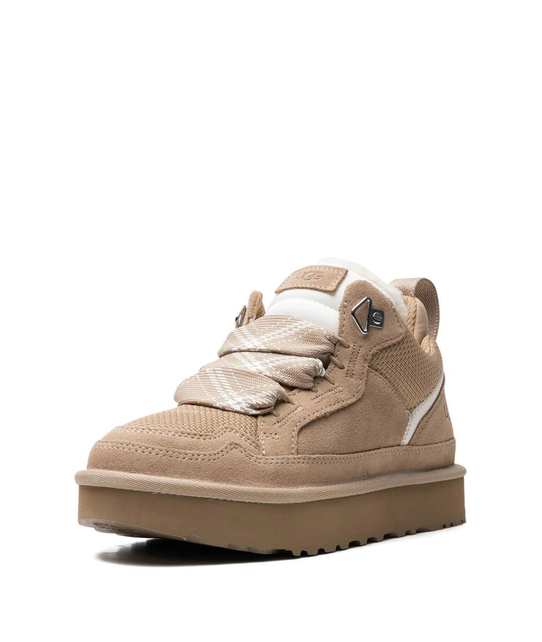 UGG AUSTRALIA Бежевые замшевые кроссовки, фото 3