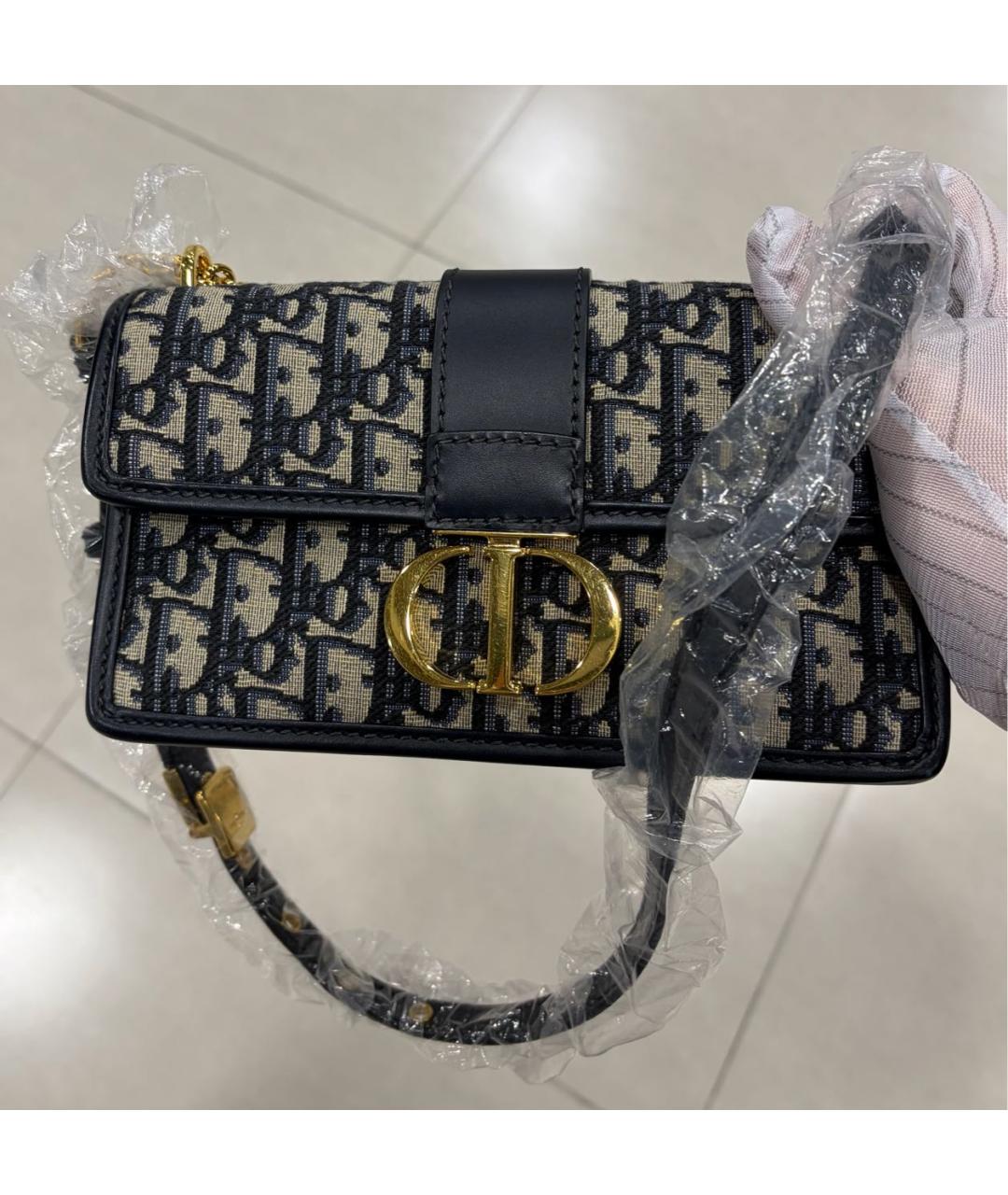 CHRISTIAN DIOR Темно-синяя сумка через плечо, фото 2