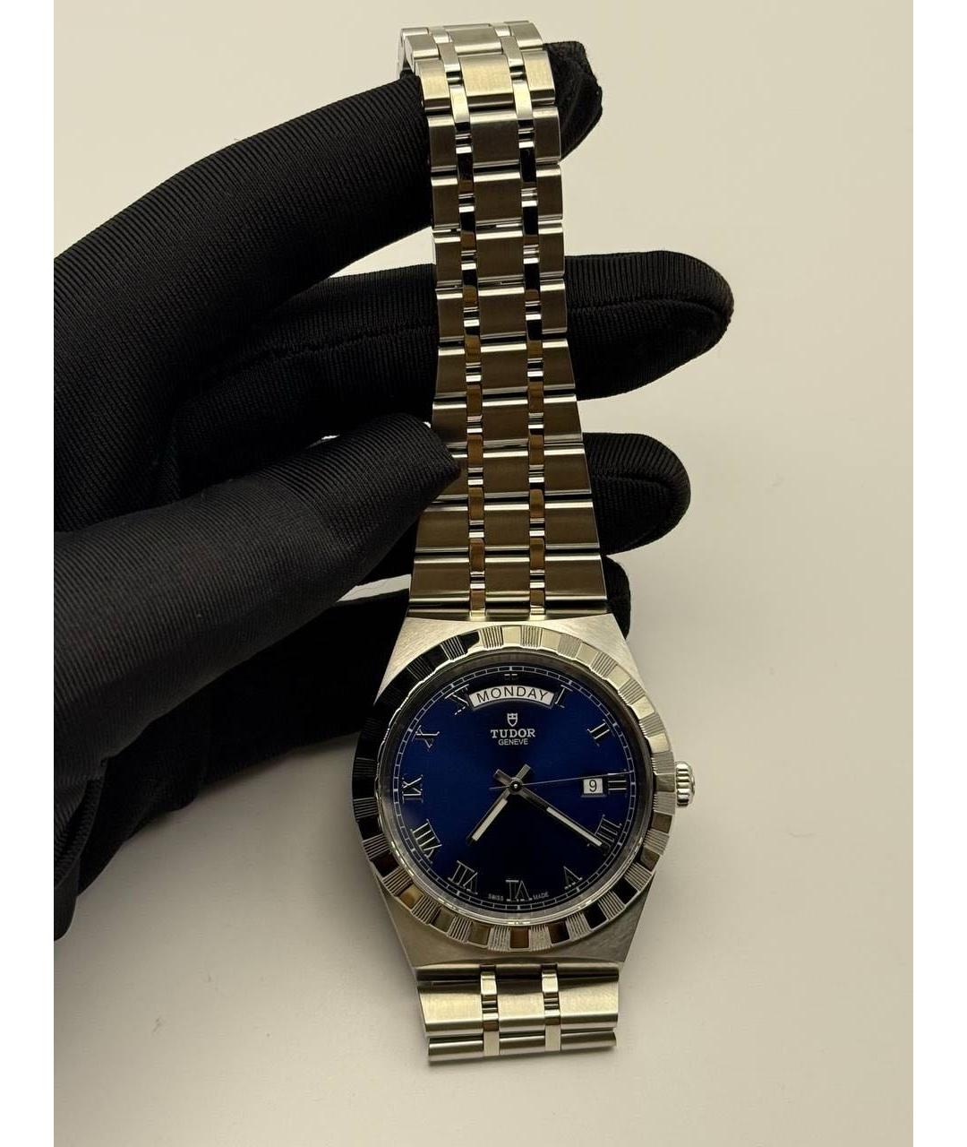 TUDOR Серебряные стальные часы, фото 4