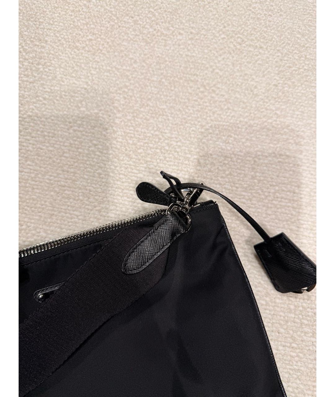 PRADA Черная тканевая сумка через плечо, фото 8