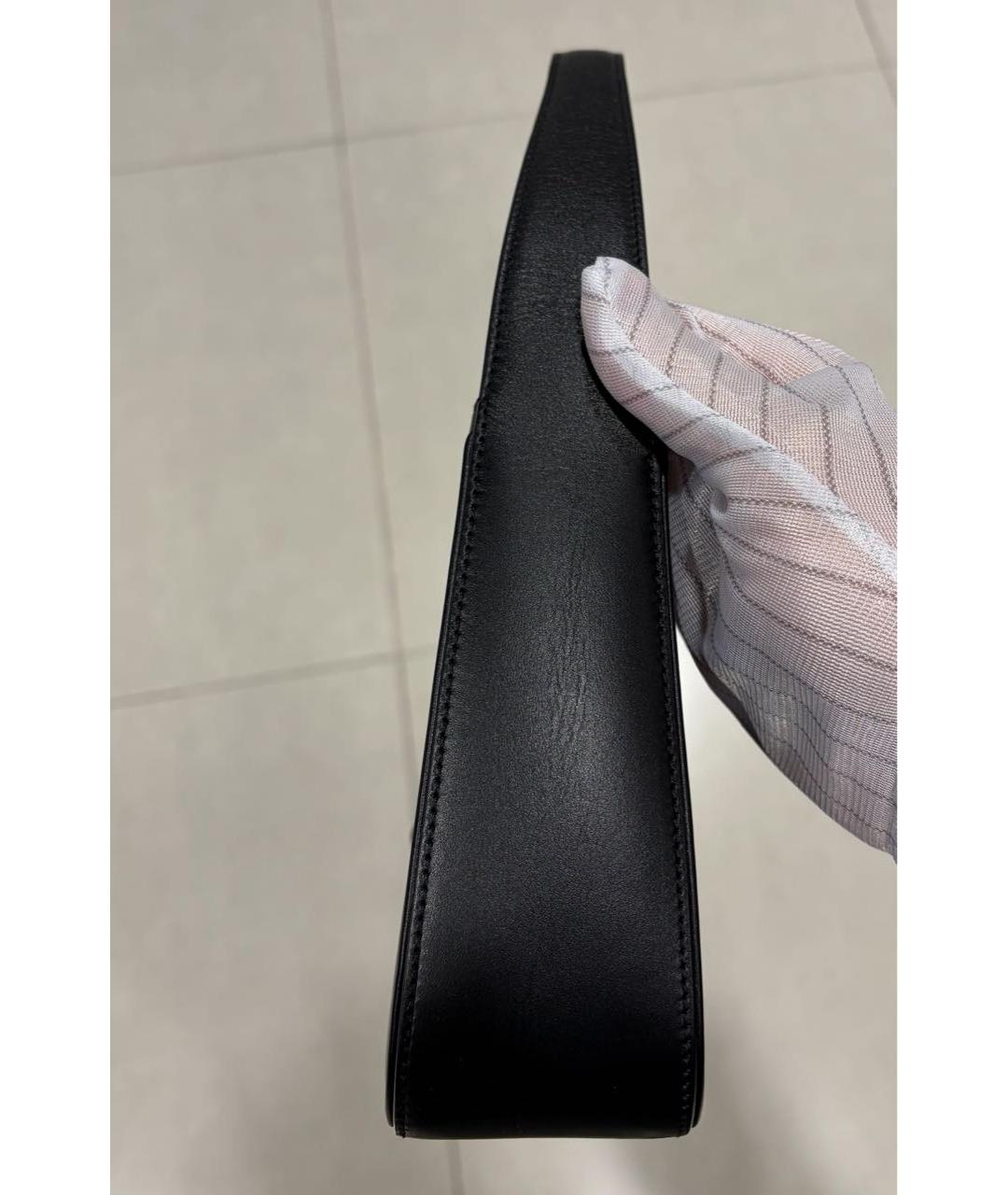 SAINT LAURENT Черная кожаная сумка через плечо, фото 4