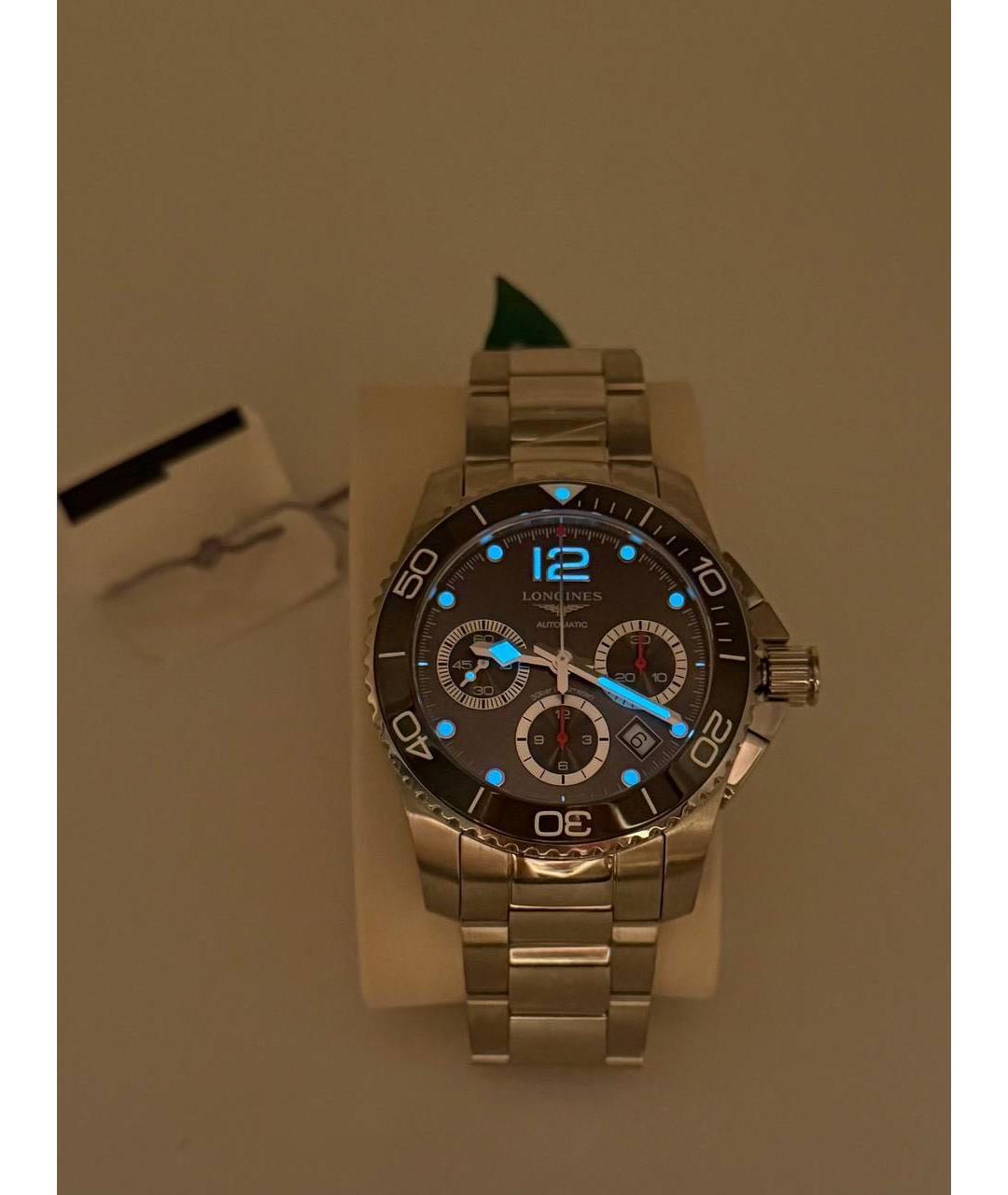 LONGINES Серебряные стальные часы, фото 5