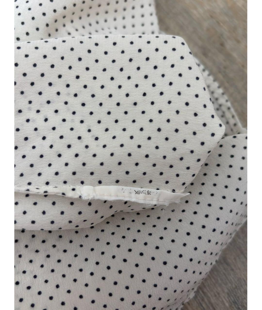 SAINT LAURENT Белая шелковая блузы, фото 6