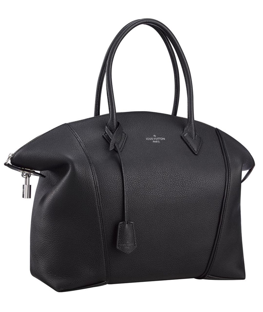 LOUIS VUITTON Черная кожаная сумка тоут, фото 1