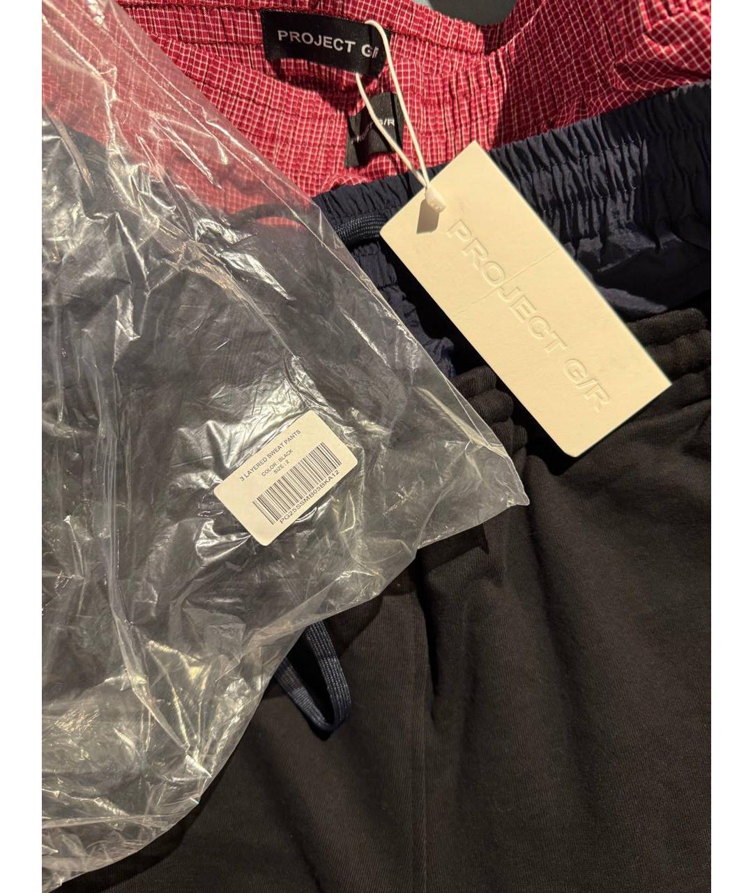 GRAILZ PROJECT G/R Черные хлопковые повседневные брюки, фото 4