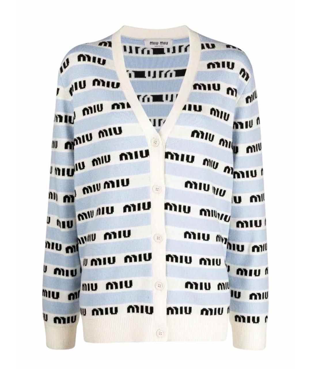 MIU MIU Синий кардиган, фото 1