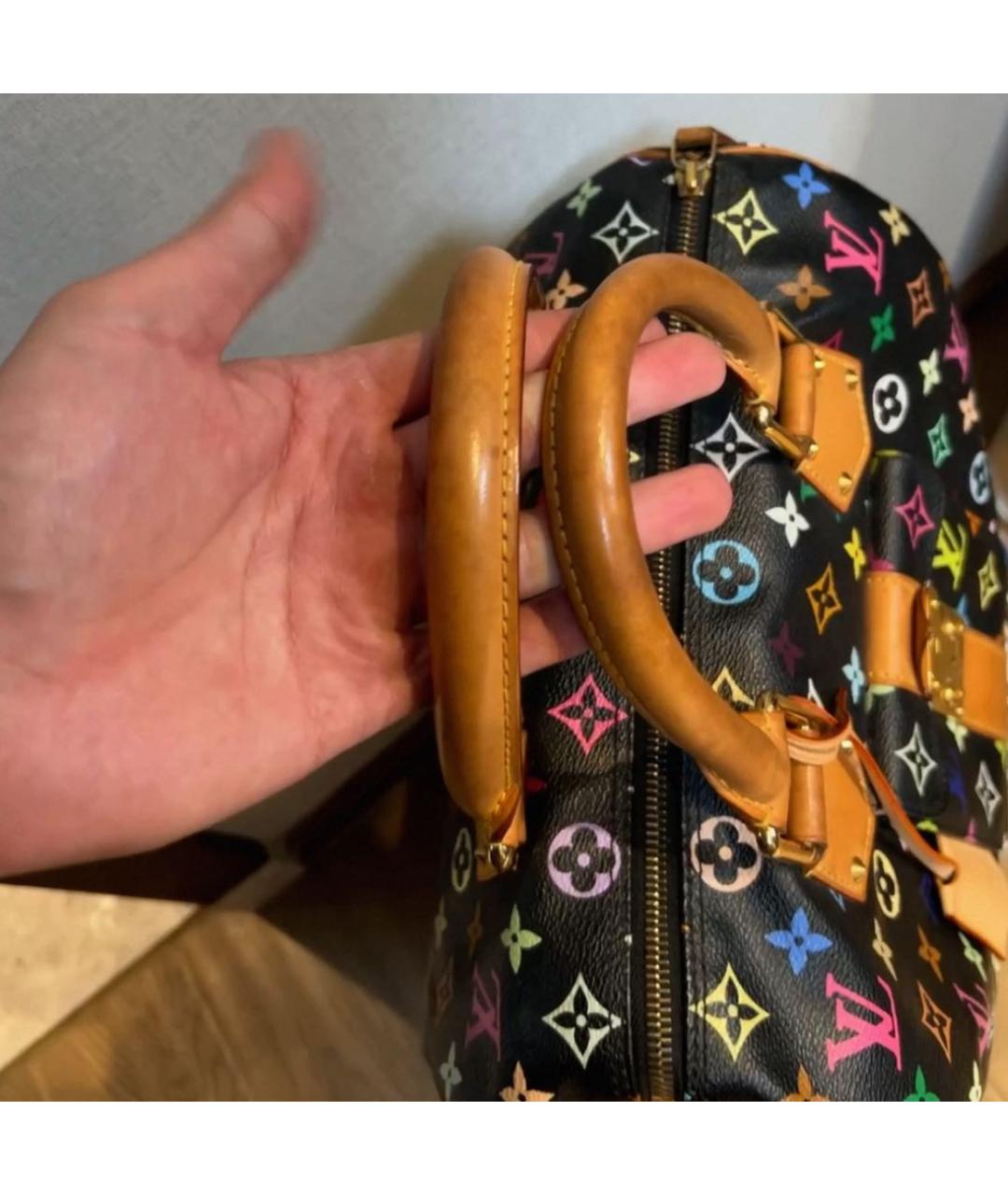 LOUIS VUITTON Черная сумка с короткими ручками, фото 3