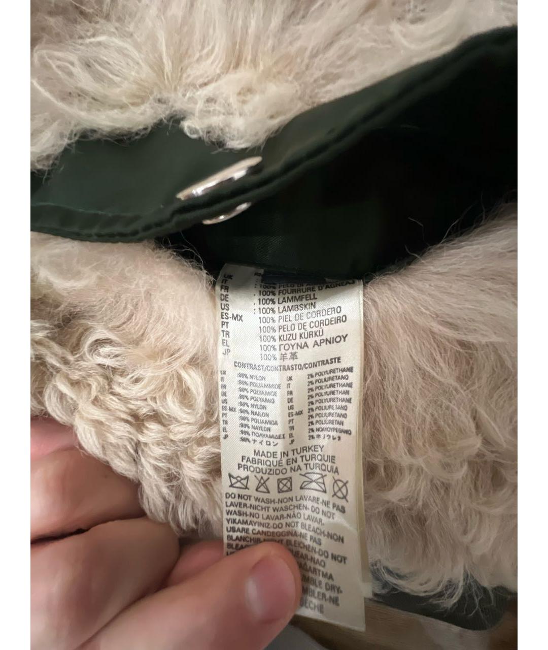 DIESEL Хаки меховая куртка, фото 5