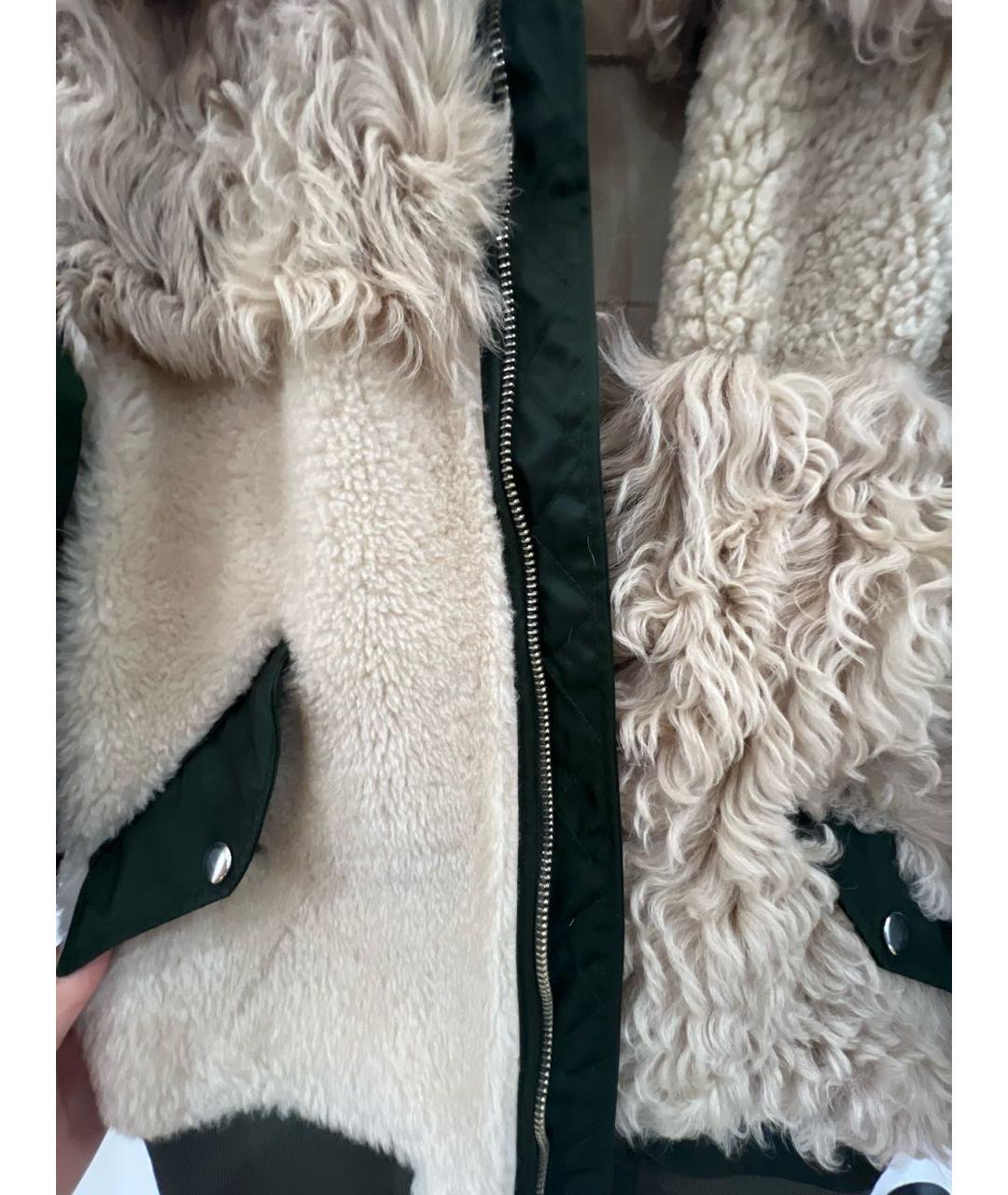 DIESEL Хаки меховая куртка, фото 4