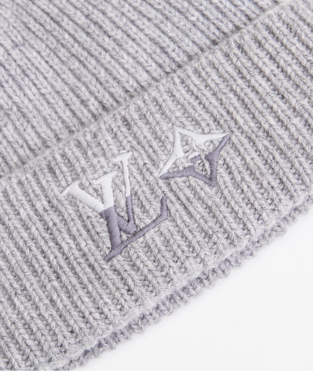 LOUIS VUITTON Серая кашемировая шапка, фото 3