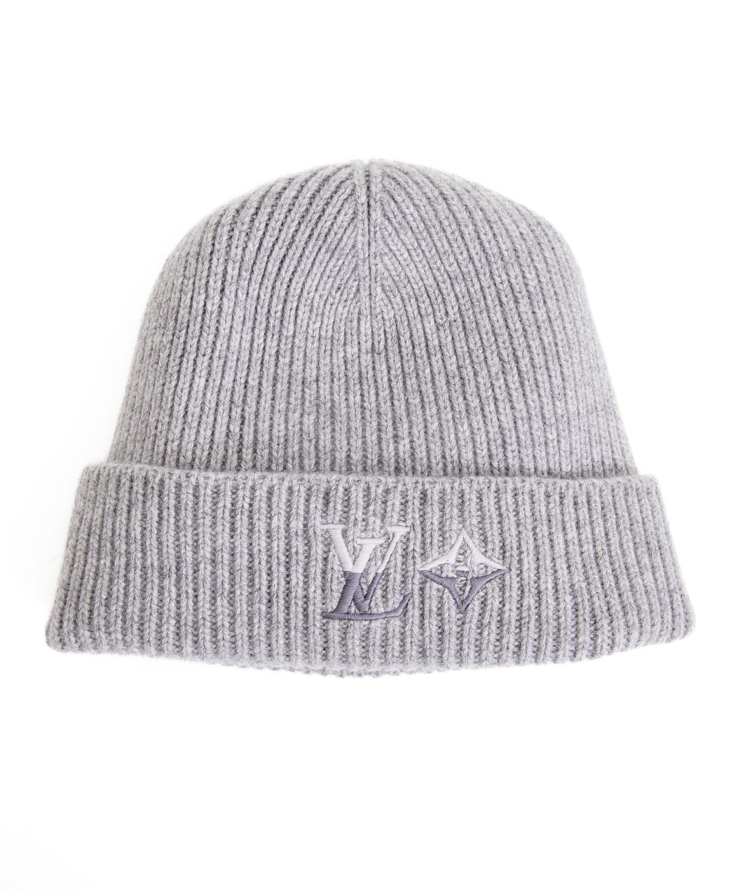 LOUIS VUITTON Серая кашемировая шапка, фото 1