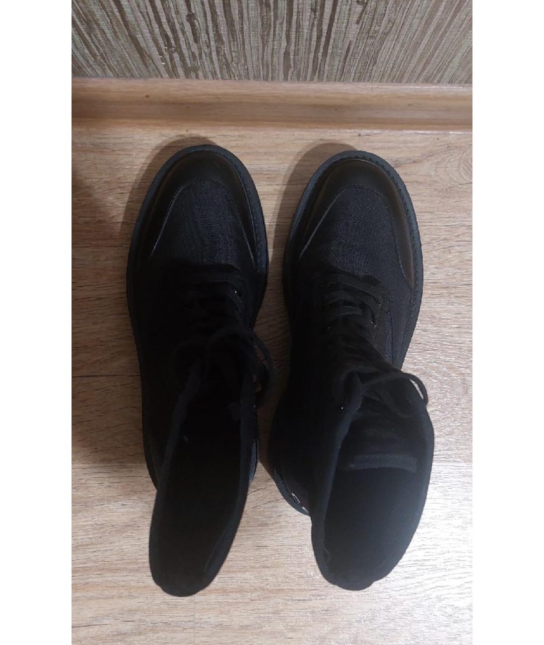 CELINE Черные текстильные ботинки, фото 3