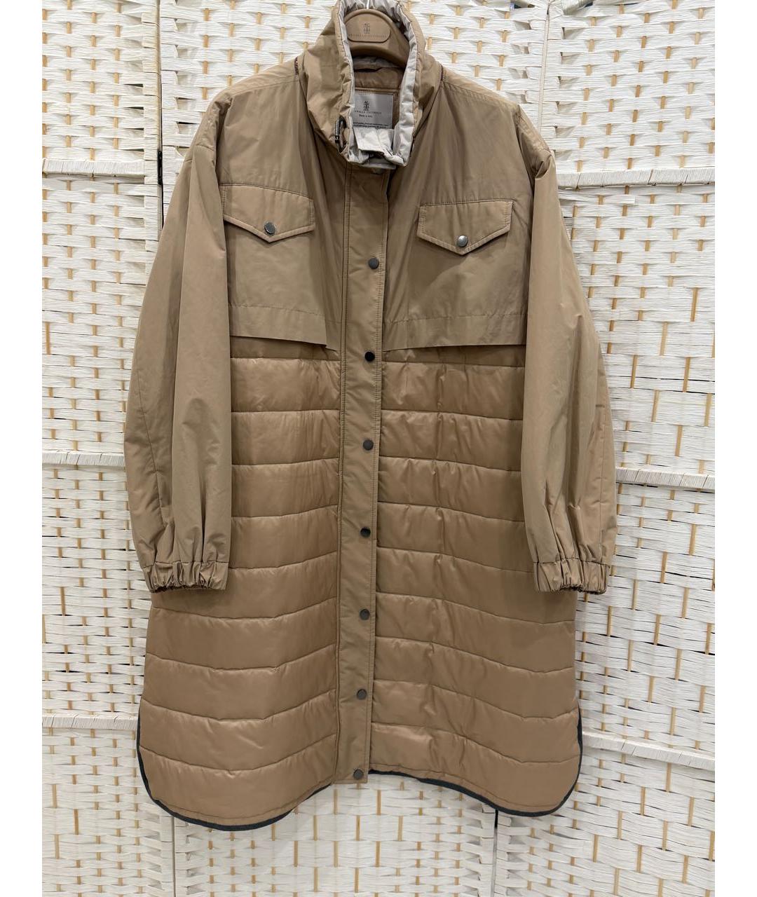 BRUNELLO CUCINELLI Бежевый тренч/плащ, фото 5