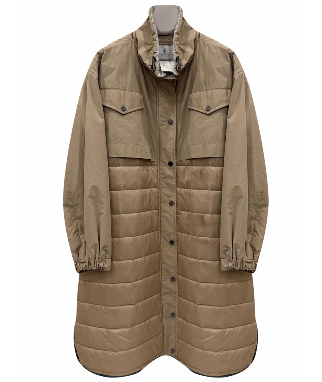 BRUNELLO CUCINELLI Бежевый тренч/плащ, фото 1