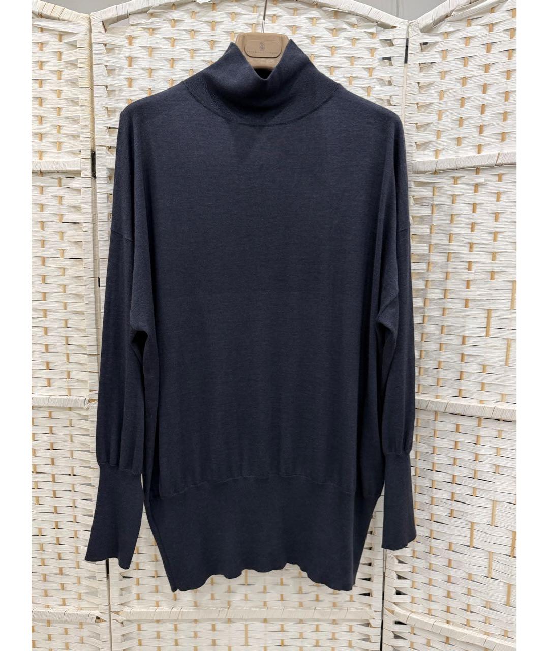 BRUNELLO CUCINELLI Черная водолазка, фото 4