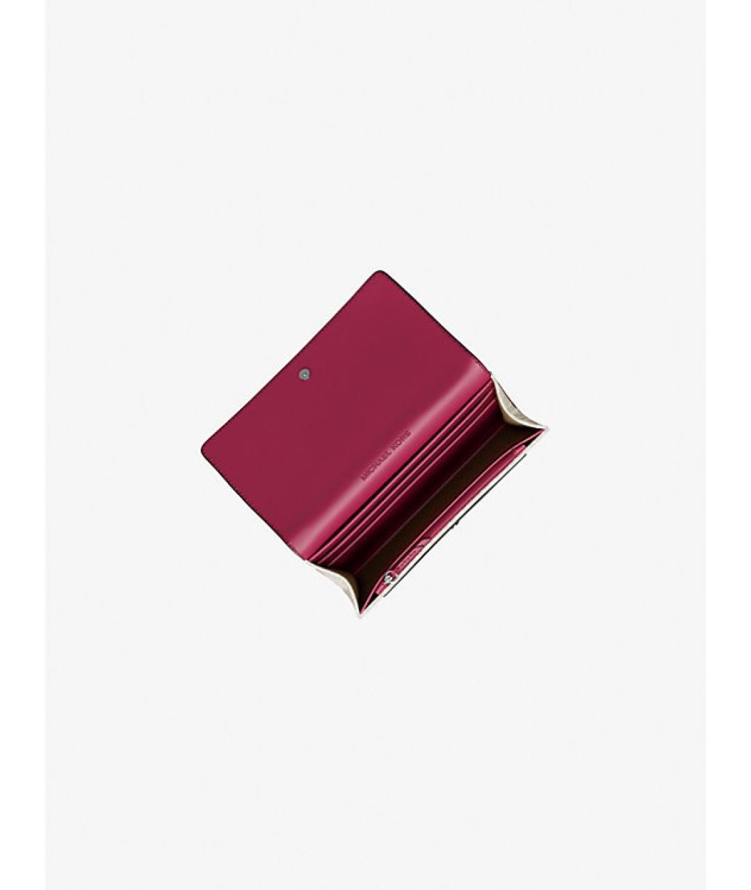 MICHAEL KORS Бежевый кошелек из искусственной кожи, фото 4