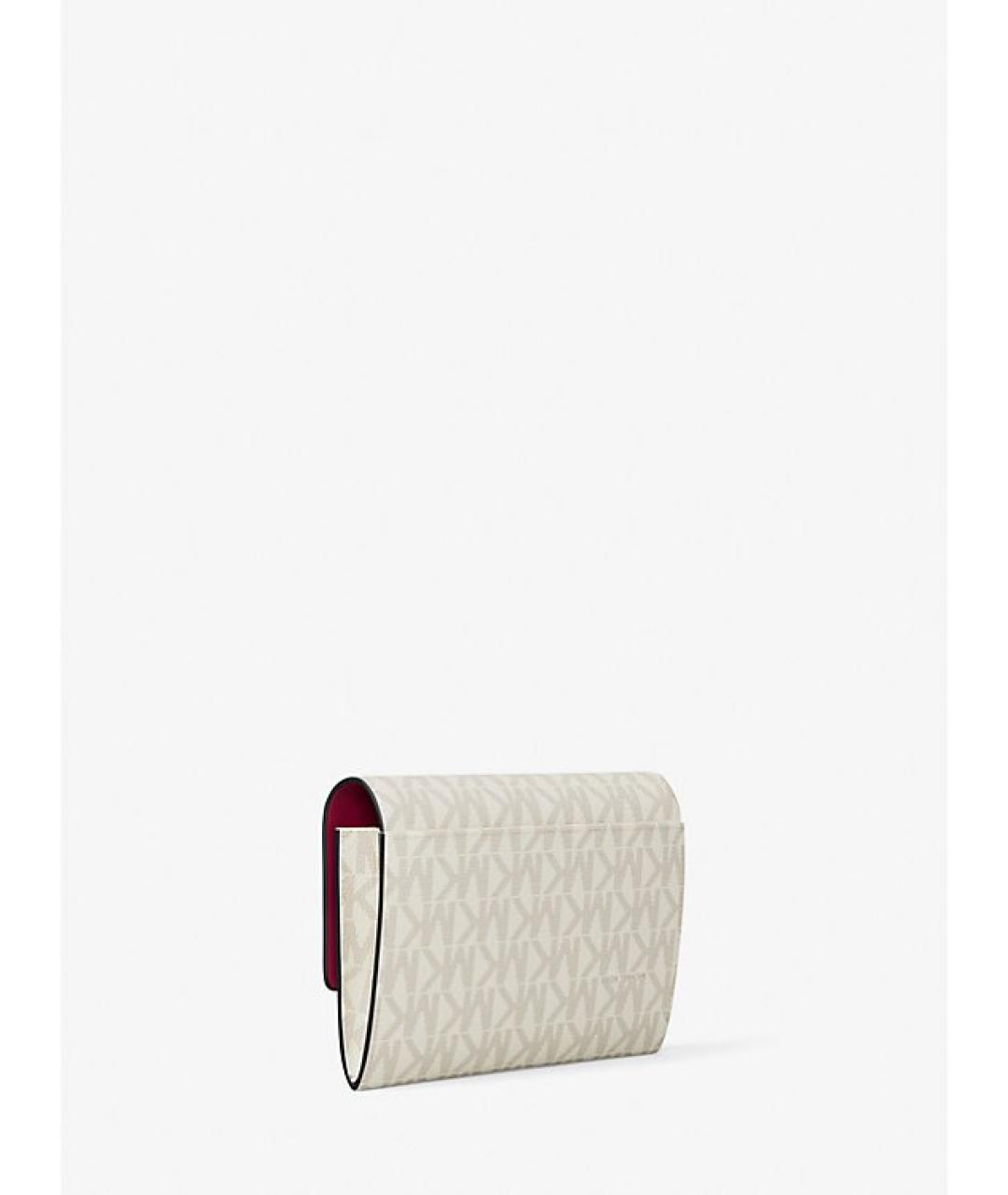 MICHAEL KORS Бежевый кошелек из искусственной кожи, фото 3