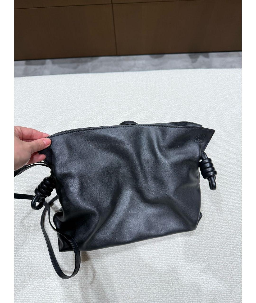 LOEWE Черная кожаная сумка через плечо, фото 5