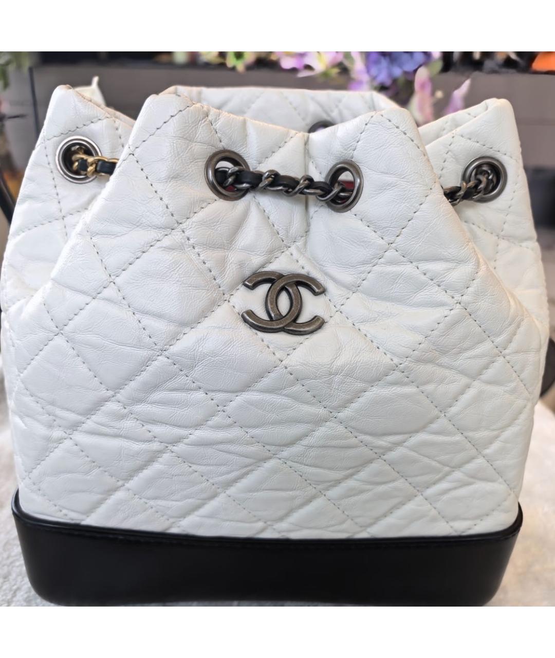 CHANEL Белый рюкзак, фото 3