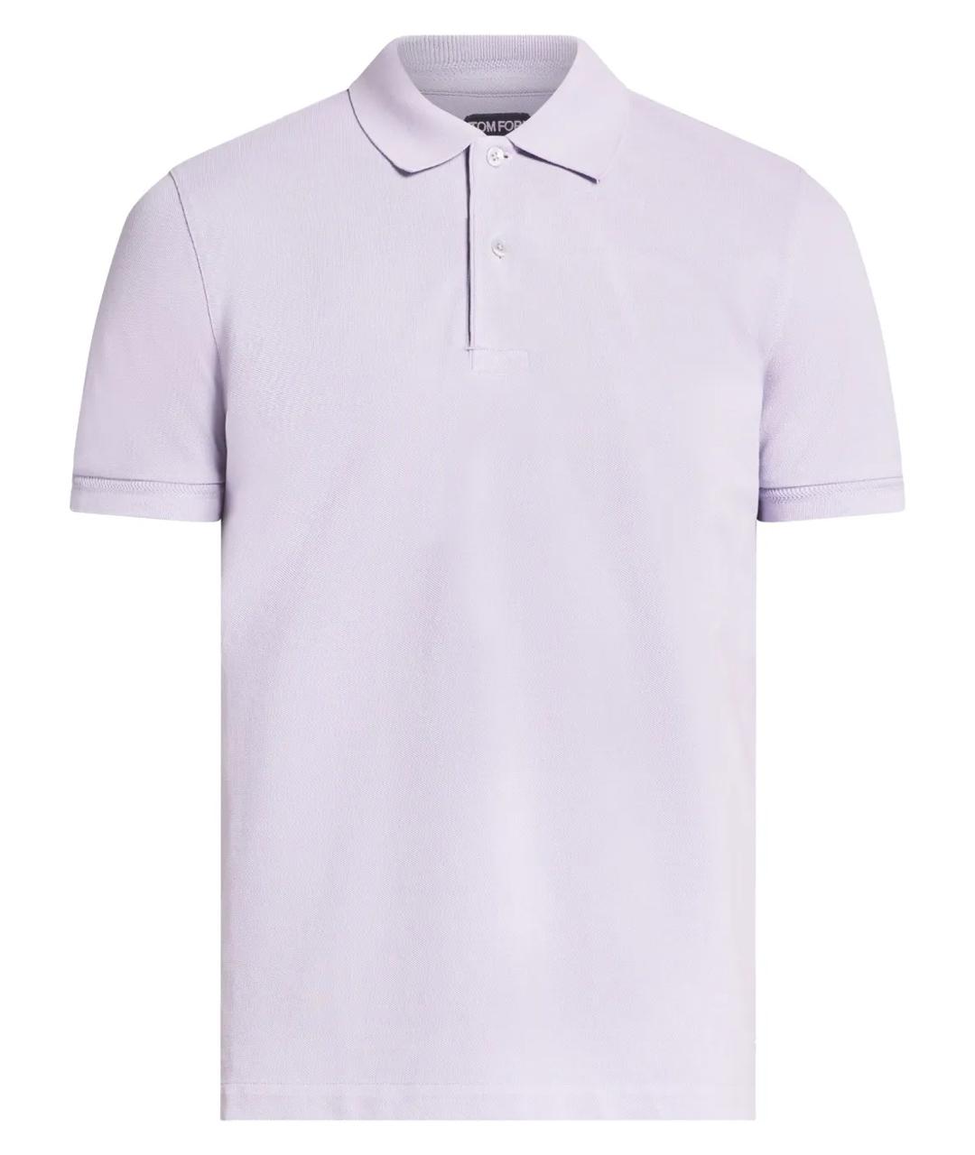 TOM FORD Фиолетовое хлопковое поло с коротким рукавом, фото 1