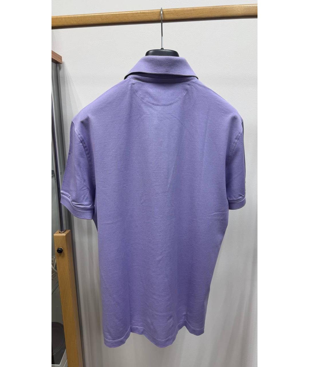 TOM FORD Фиолетовое хлопковое поло с коротким рукавом, фото 4