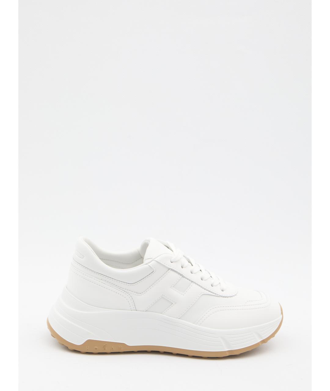 HOGAN Белые кожаные кроссовки, фото 6