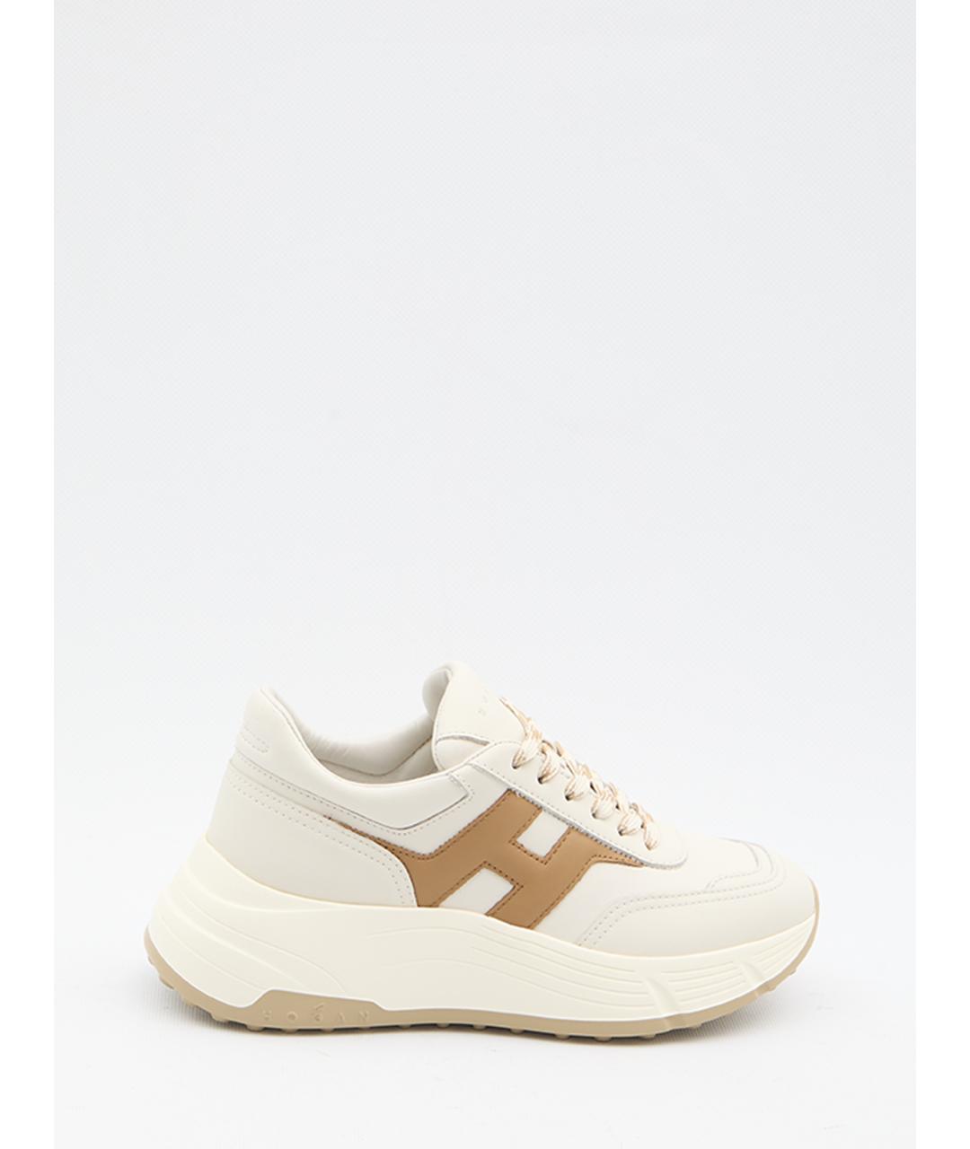 HOGAN Белые кожаные кроссовки, фото 6