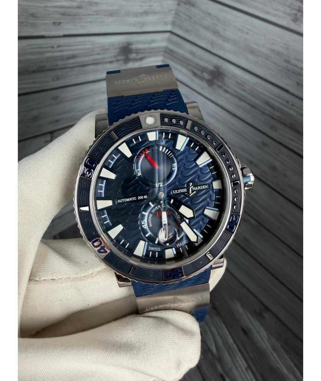 Ulysse Nardin Темно-синие часы, фото 2