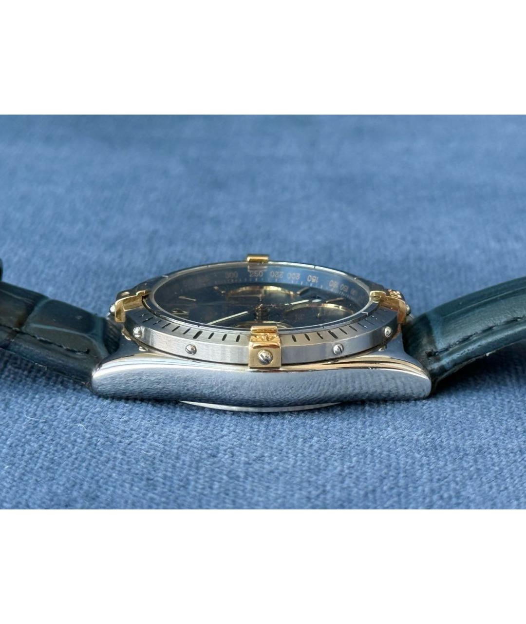 BREITLING Темно-синие часы из желтого золота, фото 8