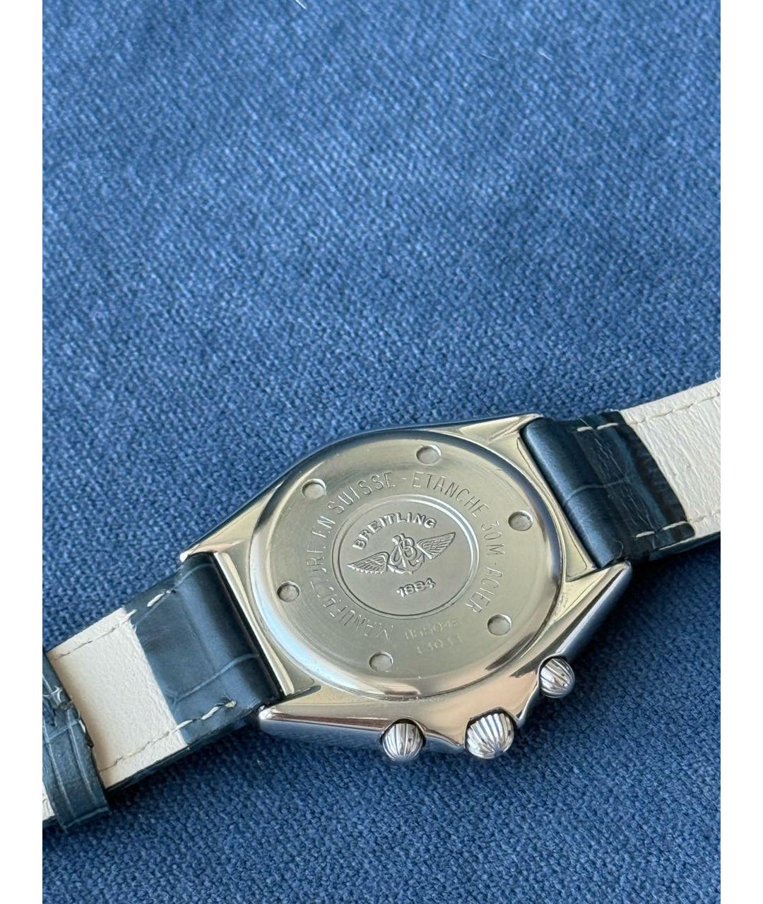 BREITLING Темно-синие часы из желтого золота, фото 2