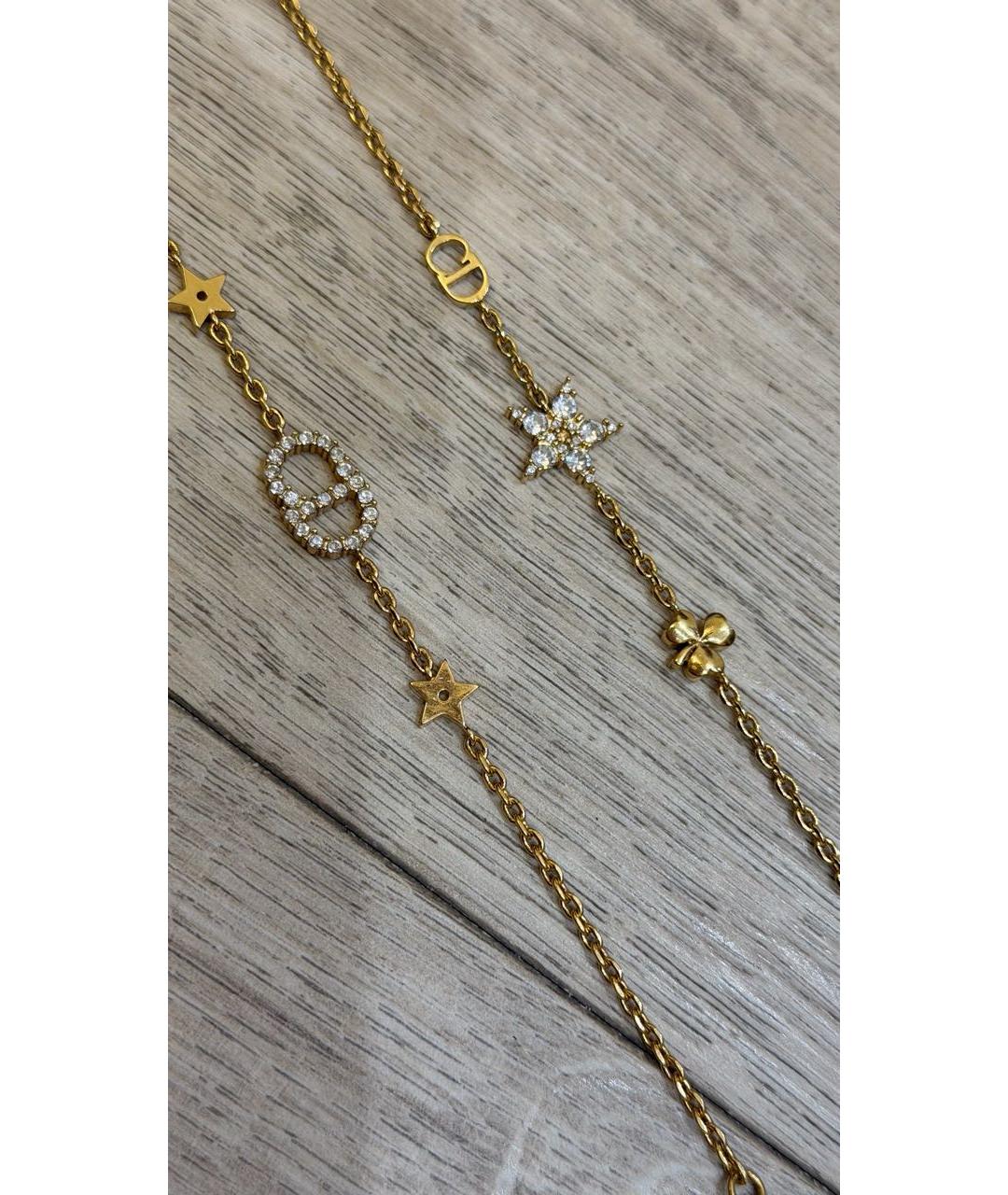 CHRISTIAN DIOR Золотой металлический браслет, фото 2