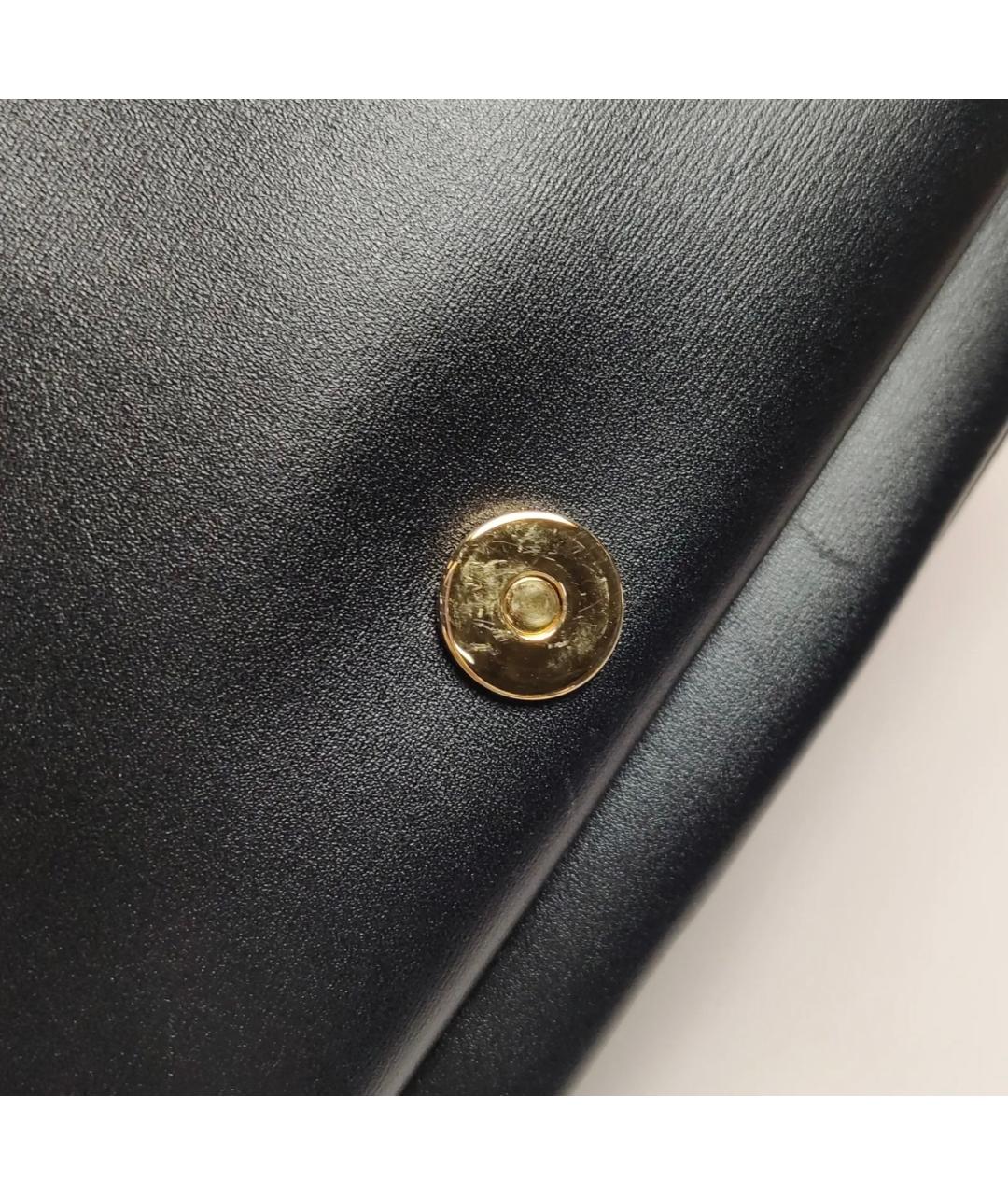 GUCCI Черная кожаная сумка через плечо, фото 7