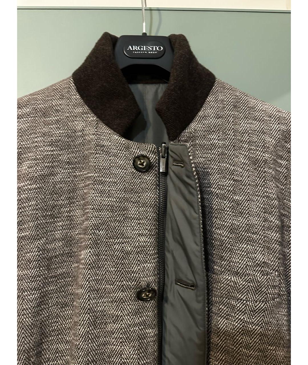 CAPOBIANCO Коричневое шерстяное пальто, фото 4
