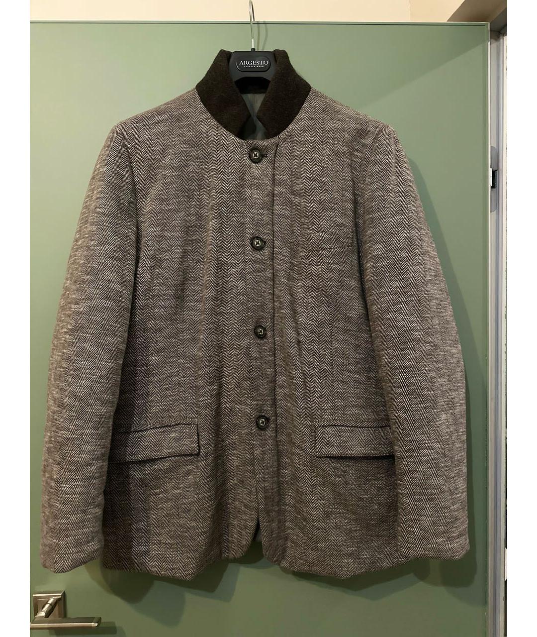 CAPOBIANCO Коричневое шерстяное пальто, фото 9