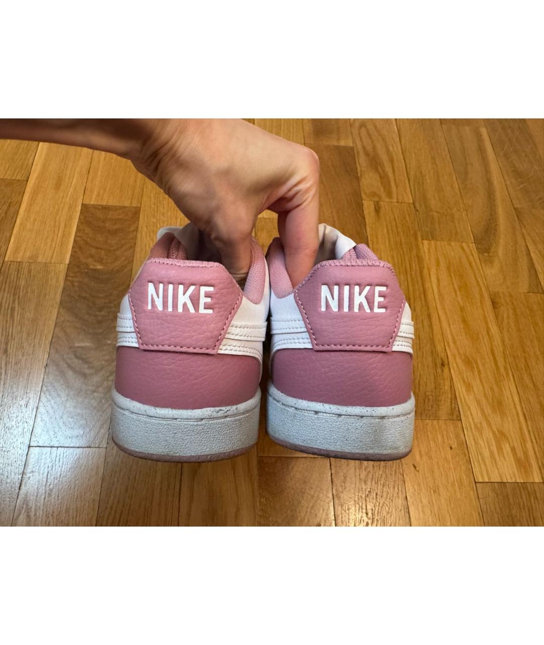 NIKE Розовые кожаные кеды, фото 5