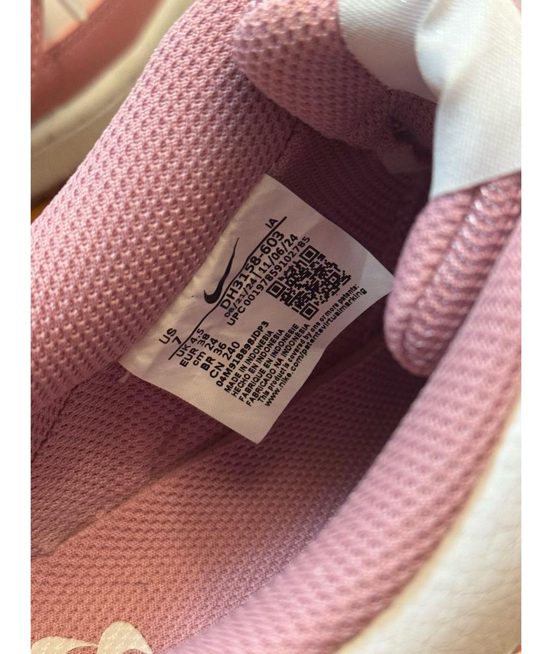 NIKE Розовые кожаные кеды, фото 6