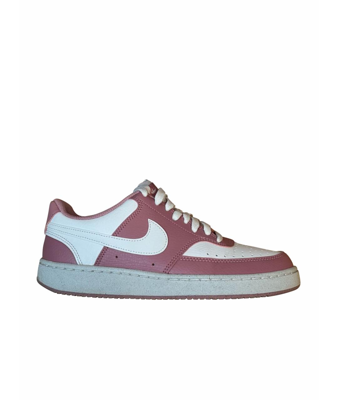 NIKE Розовые кожаные кеды, фото 1