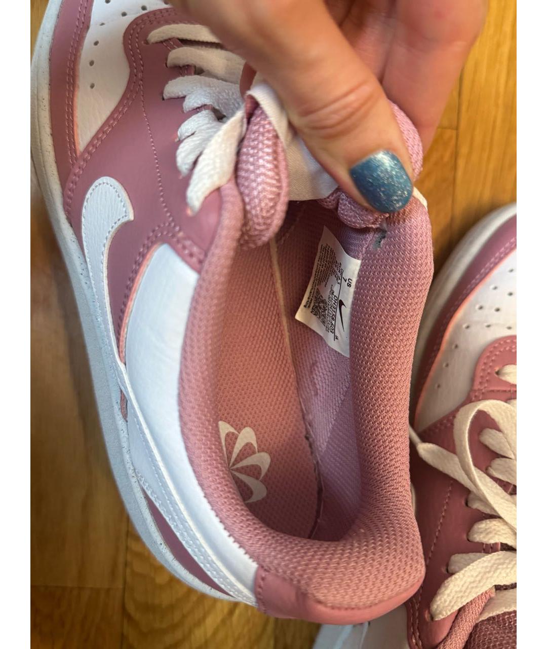 NIKE Розовые кожаные кеды, фото 8