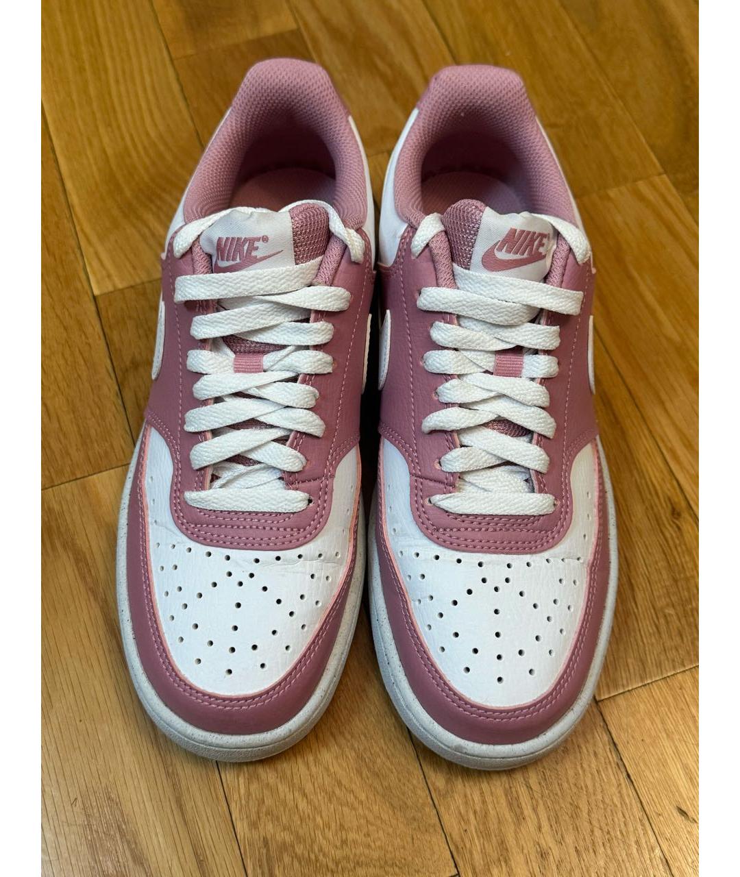 NIKE Розовые кожаные кеды, фото 3