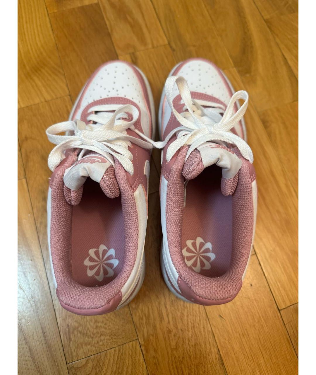 NIKE Розовые кожаные кеды, фото 4