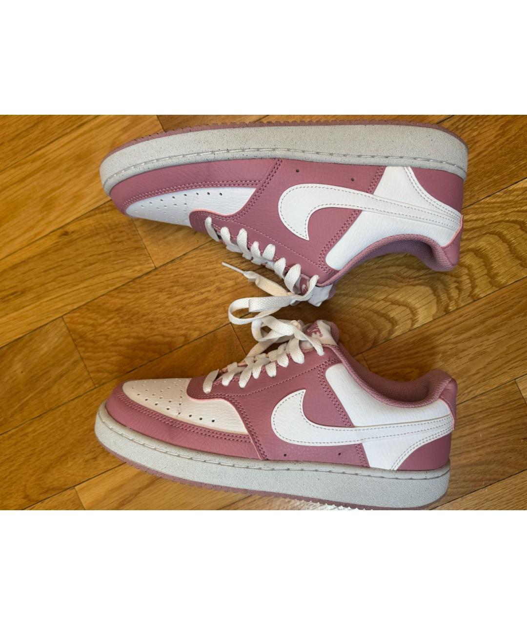 NIKE Розовые кожаные кеды, фото 7