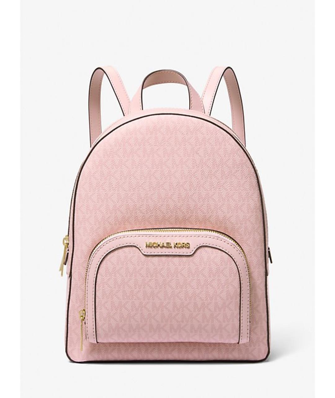 MICHAEL KORS Розовый рюкзак из искусственной кожи, фото 5